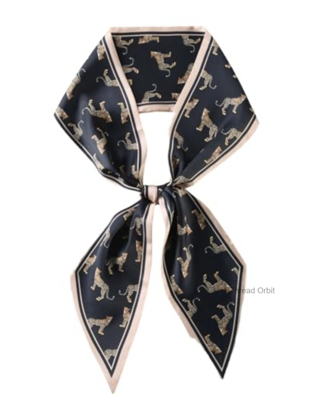 Womens Satin Scarf Silk Feeling Floral Print Neck Head Wrap 59x5.9 Lightweight